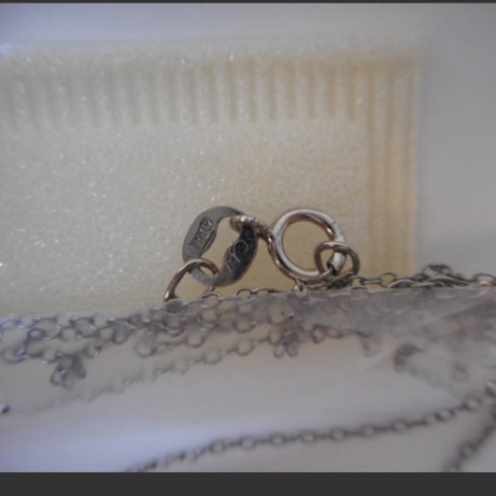 🆕 SS Diamond Double Heart Necklace - Picture 4 of 4